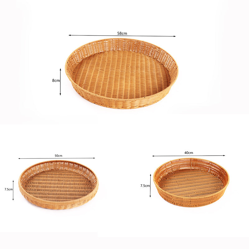 Handwoven Decorative Serving Tray Stornfield