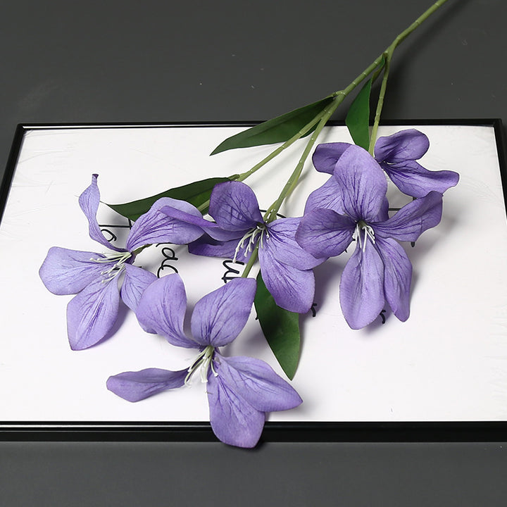 Elegant Faux Orchid Floral Stems