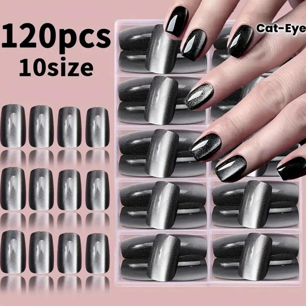 Cat-Eye Press-On Nail Set Stornfield