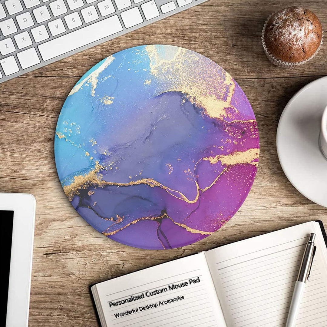 Artistic Round Desk Pad
