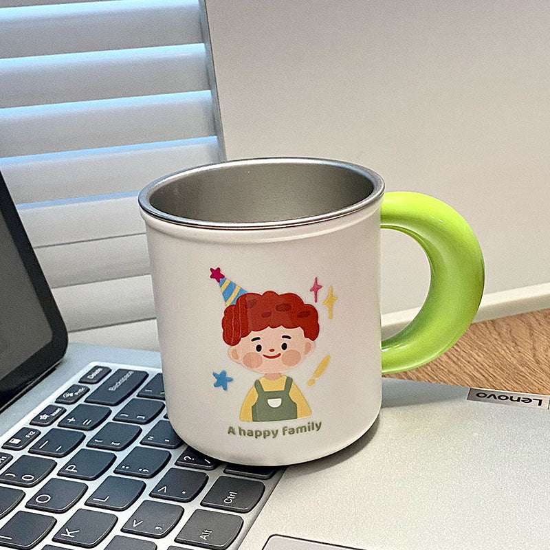 Stainless steel mug with funny family motif Stornfield