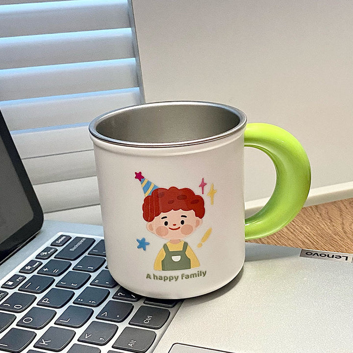 Stainless steel mug with funny family motif Stornfield