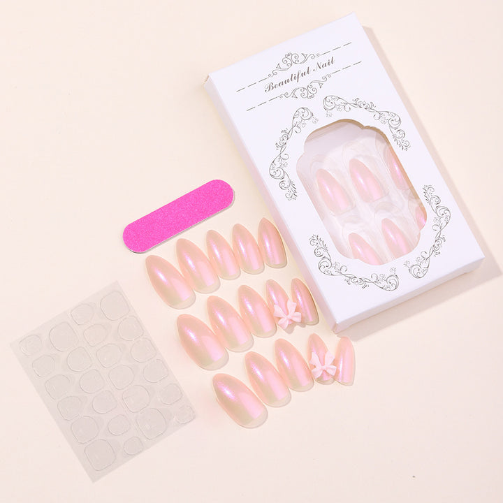 Nail art set with shimmering tips and elegant decorations Stornfield