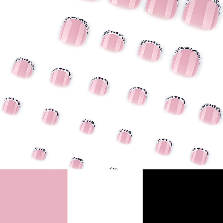 Artistic toenail design with elegant tips Stornfield