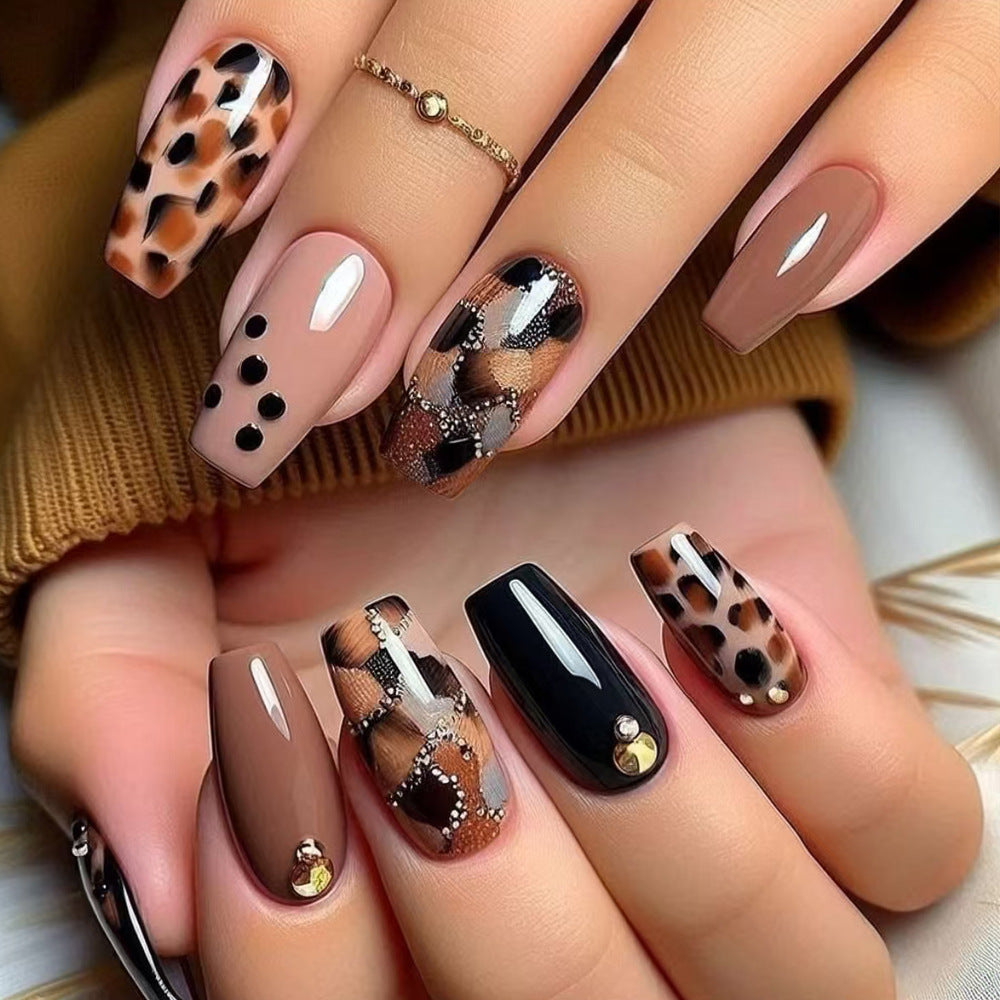Trendy Animal Print Press-On Nails Stornfield 1787370444