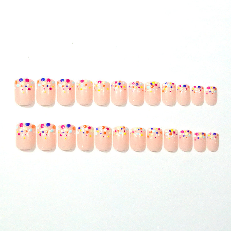 Colorful Dotted Nail Art Enhancements Stornfield
