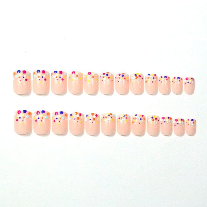 Colorful Dotted Nail Art Enhancements Stornfield