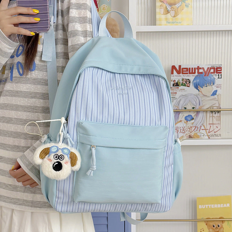 Casual Stripe Patterned Backpack Stornfield