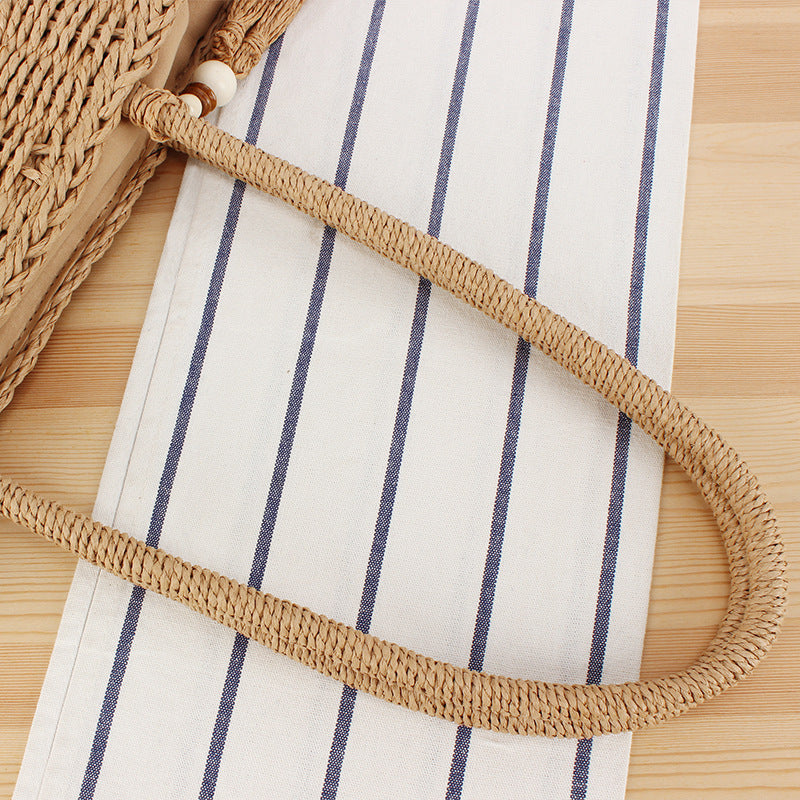 Handmade tote bag with decorative fringes Stornfield