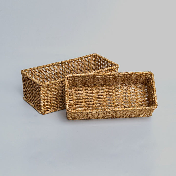 Rectangular Woven Storage Basket Stornfield