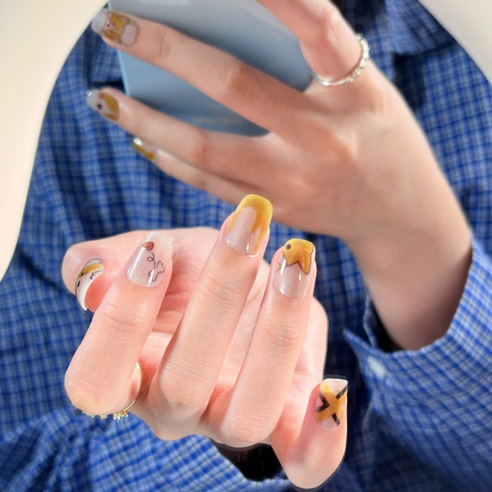 Adorable Animal-Themed Press-On Nail Set Stornfield