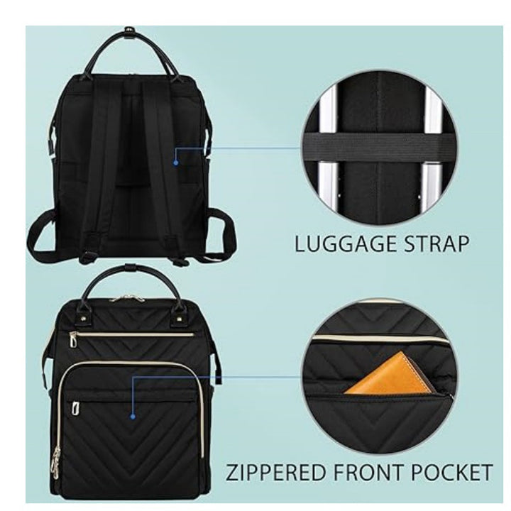 Ergonomic backpack with multiple compartments and luxurious details Stornfield
