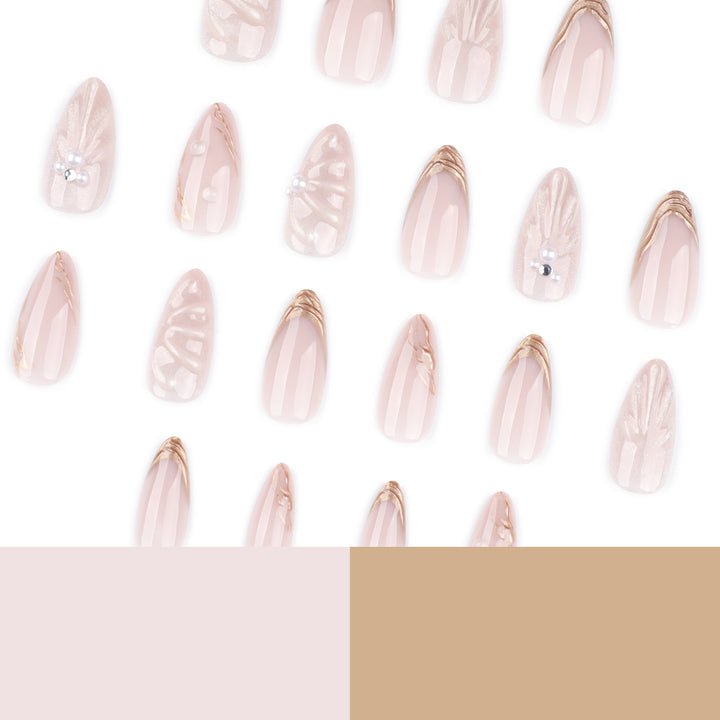Artistic Nail Art with elegant relief design Stornfield