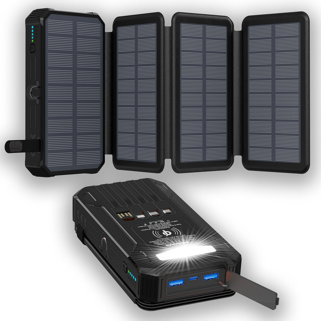 Solar-powered Power Bank with Fast Charging Function from Stornfield