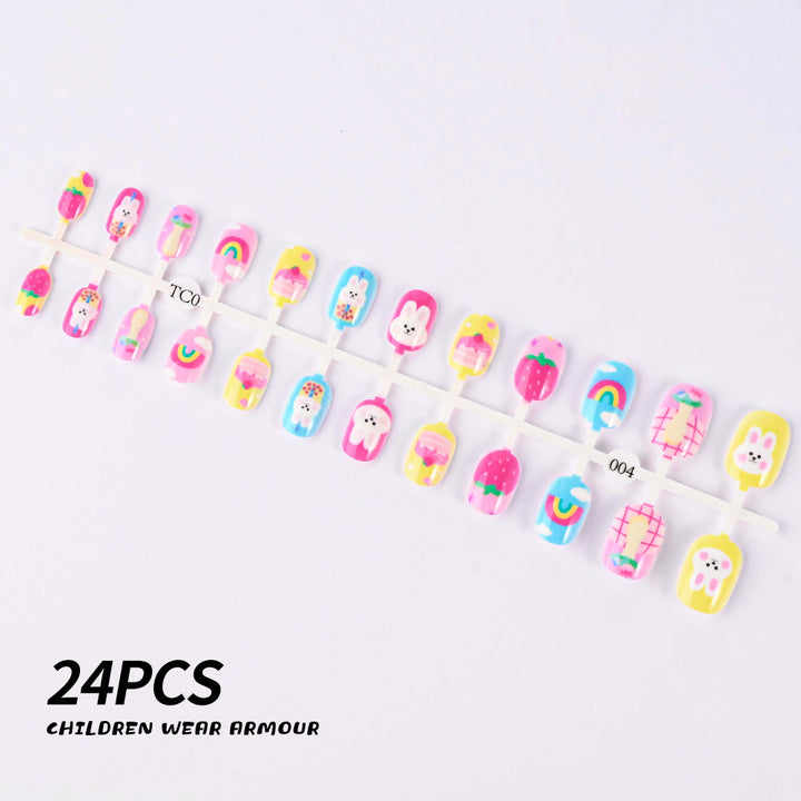 Children's Fun-Themed Press-On Nail Set Stornfield