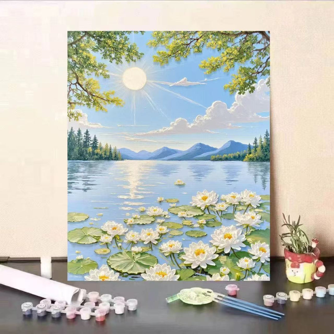 Landscape Themed Paint by Numbers Canvas Art Kit Stornfield