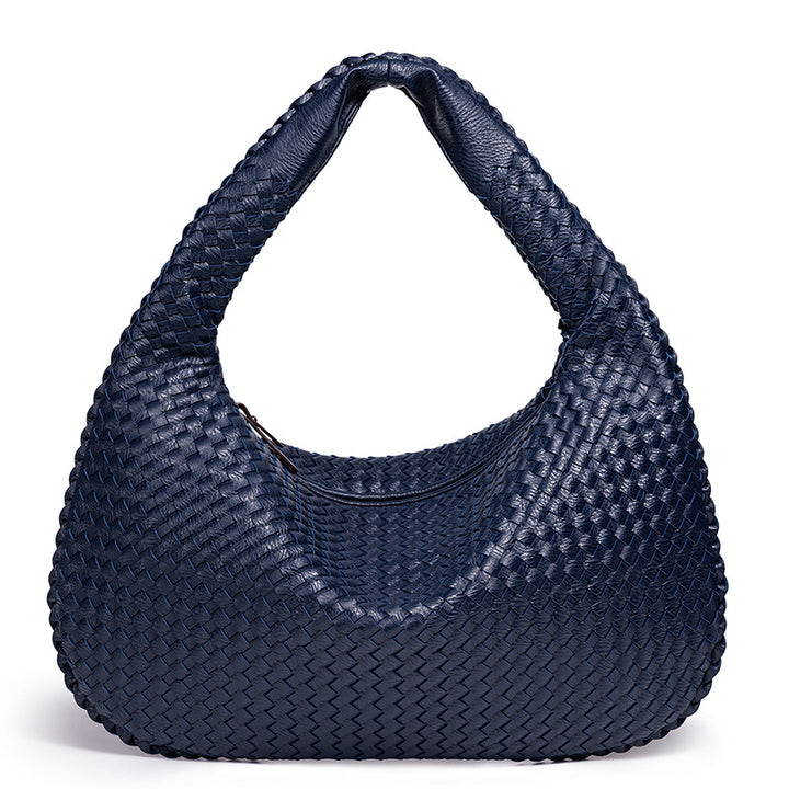 Handcrafted Woven Leather Hobo Bag Stornfield