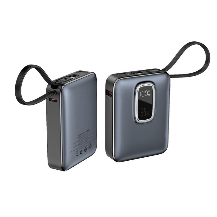 Portable power bank with integrated LED display and fast charging function Stornfield