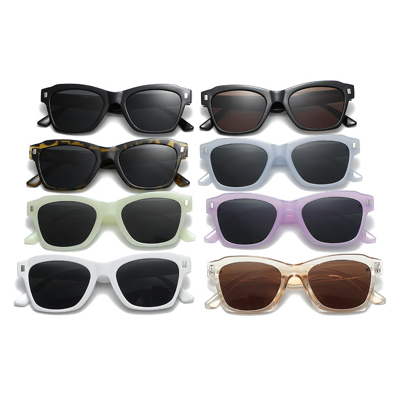 Women's fashionable sunglasses with transparent frame and high-quality UV protection Stornfield