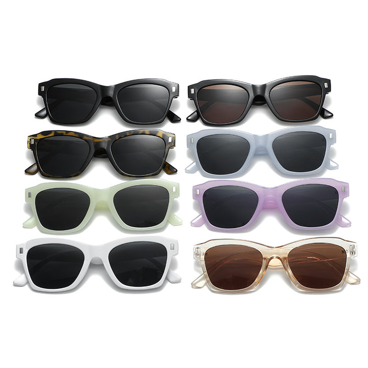 Women's fashionable sunglasses with transparent frame and high-quality UV protection Stornfield