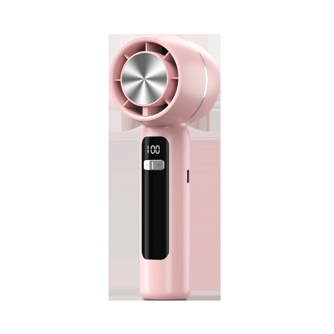 Cooling Portable Bladeless Mini Handheld Fan with Digital Speed Display Stornfield