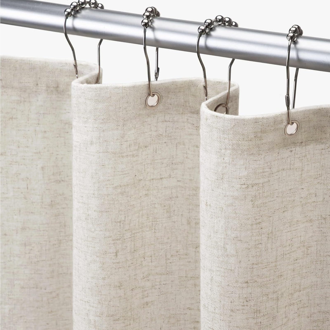 Textured Linen Effect Shower Curtain Stornfield
