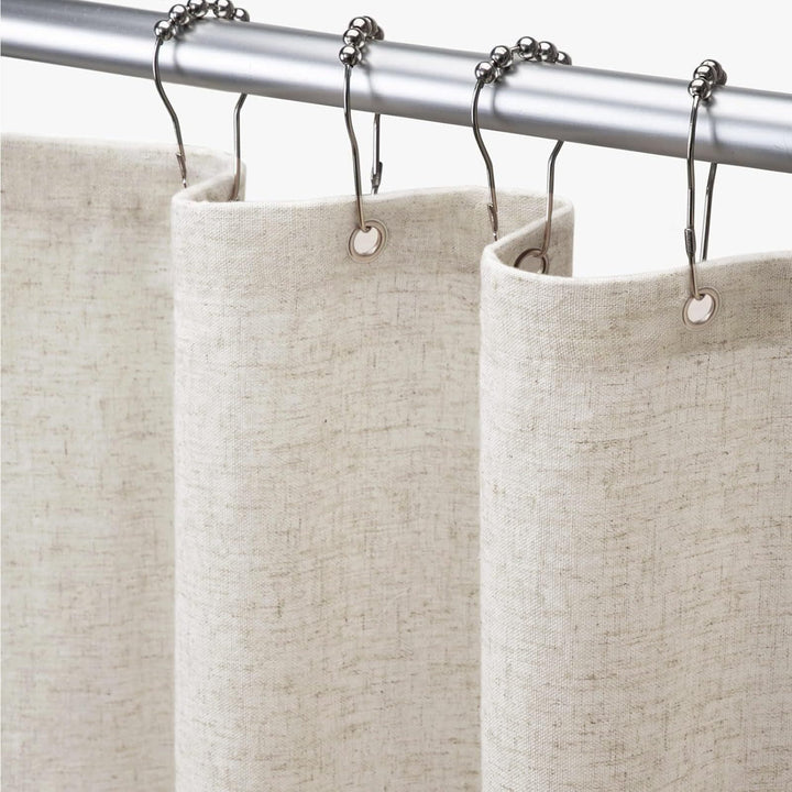 Textured Linen Effect Shower Curtain Stornfield
