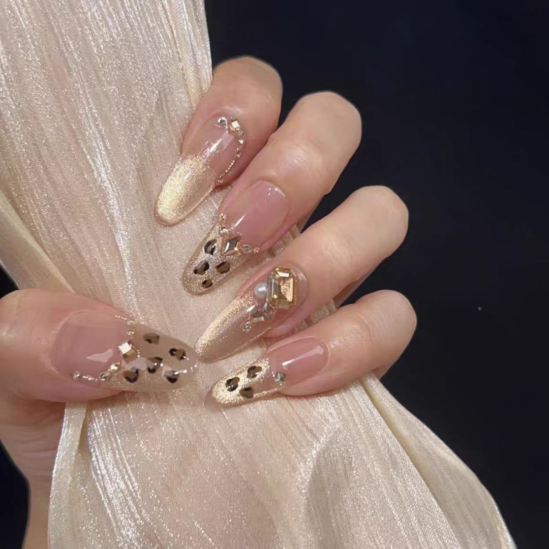 Artistic Floral Stiletto Press-On Nails Stornfield
