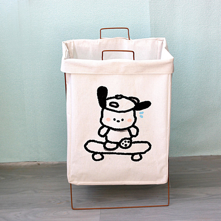 Decorative laundry basket with inspiring quotes Stornfield