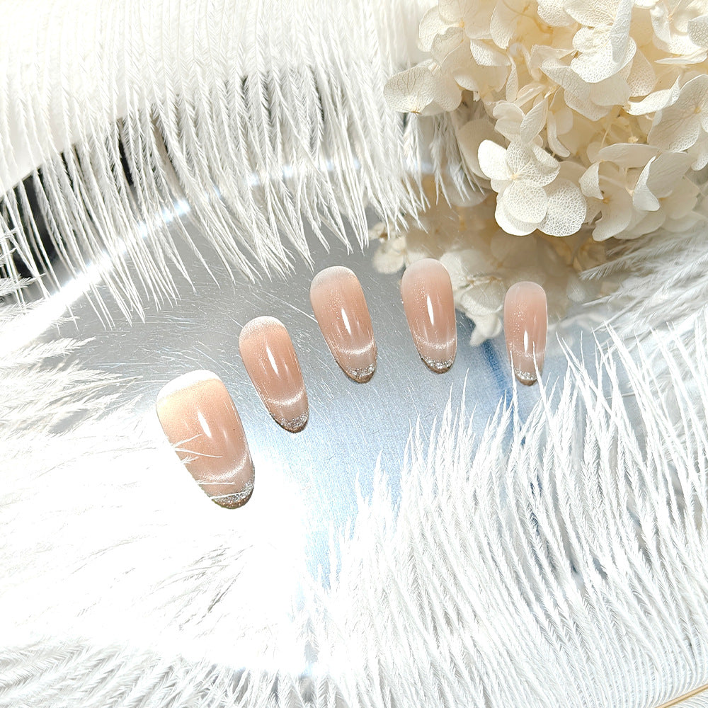 Artificial nails in elegant French manicure design Stornfield