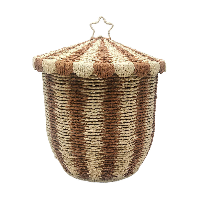 Handmade storage basket in playful design Stornfield