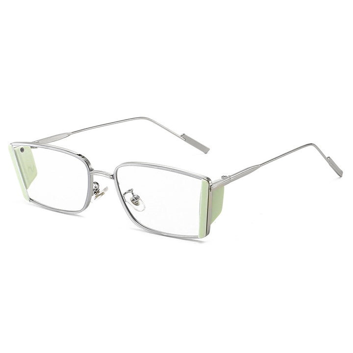 Ladies elegant square sunglasses with fine metal frame Stornfield