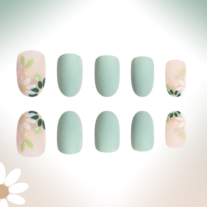 Press-On Floral Nail Art Set Stornfield