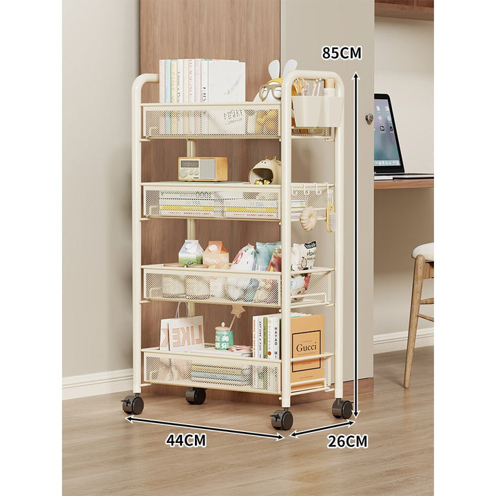 Multi-Tier Mesh Rolling Storage Cart