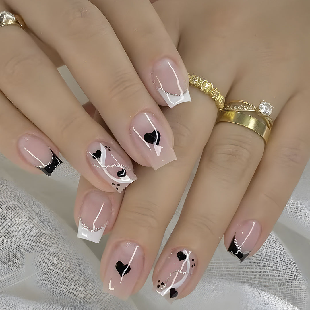 Creative Nail Art Set with Cute Heart Design Stornfield