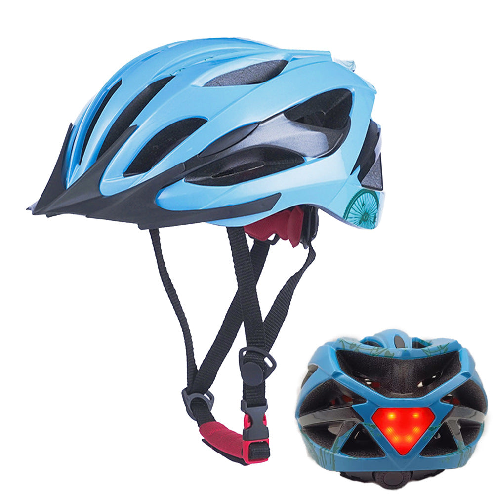 Bicycle helmet with LED rear light and optimal ventilation Stornfield