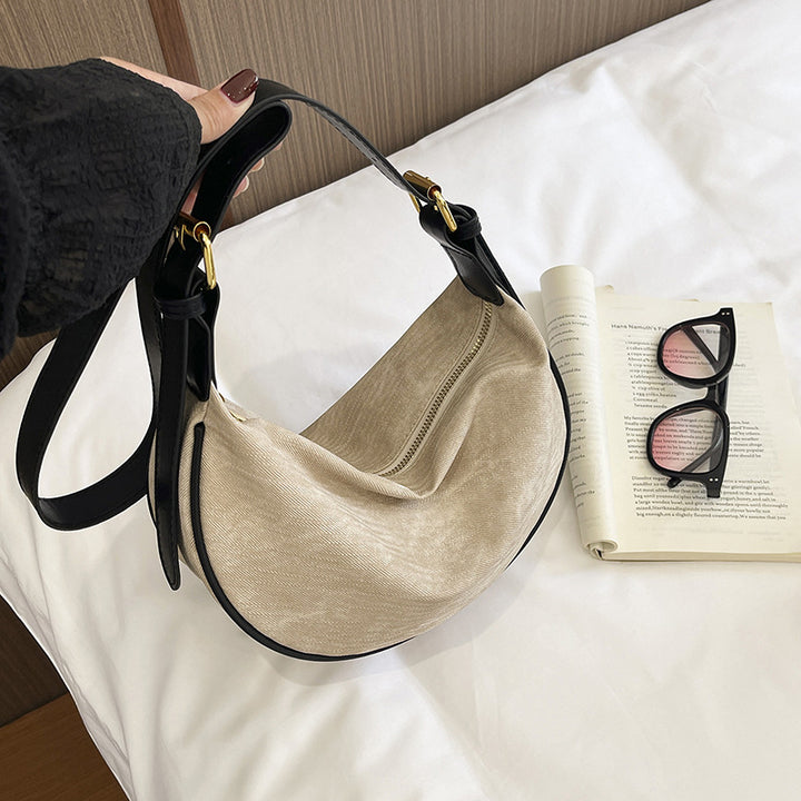 Functional Soft Fabric Shoulder Bag