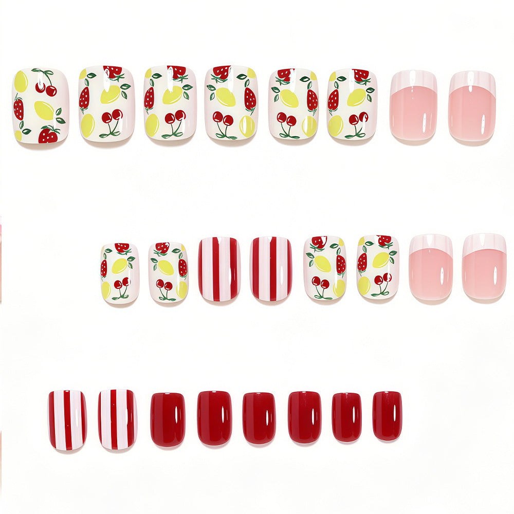 Creative Fruit Themed Press-On Nail Art Stornfield