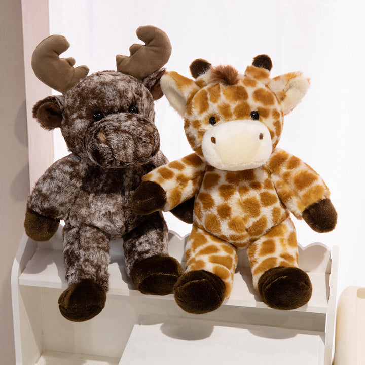 Plush Cow Cuddle Companion with Soft Faux-Fur, Embroidered Face & Huggable Snout Stornfield