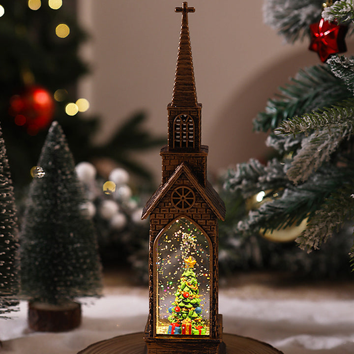 Illuminated Christmas Church Decoration Stornfield