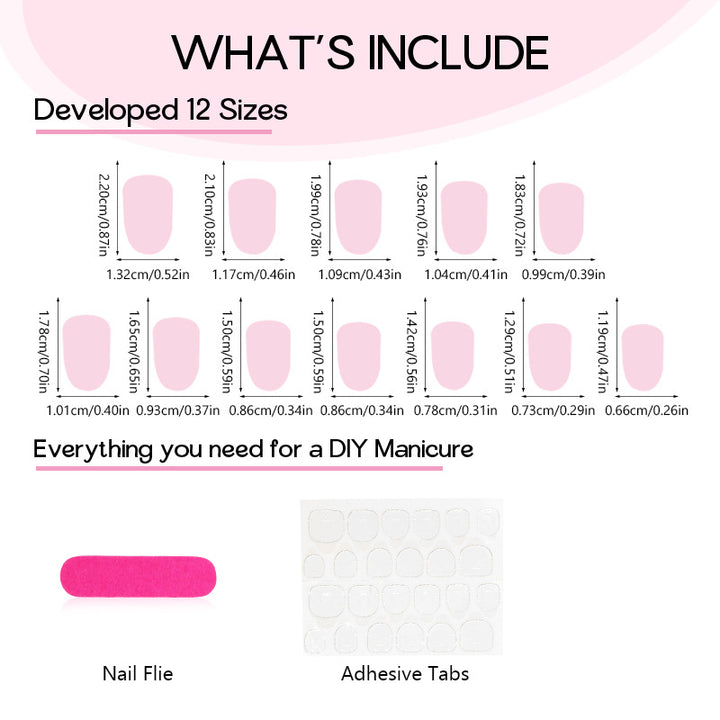Artificial nail set with floral patterns and elegant glitter accents Stornfield