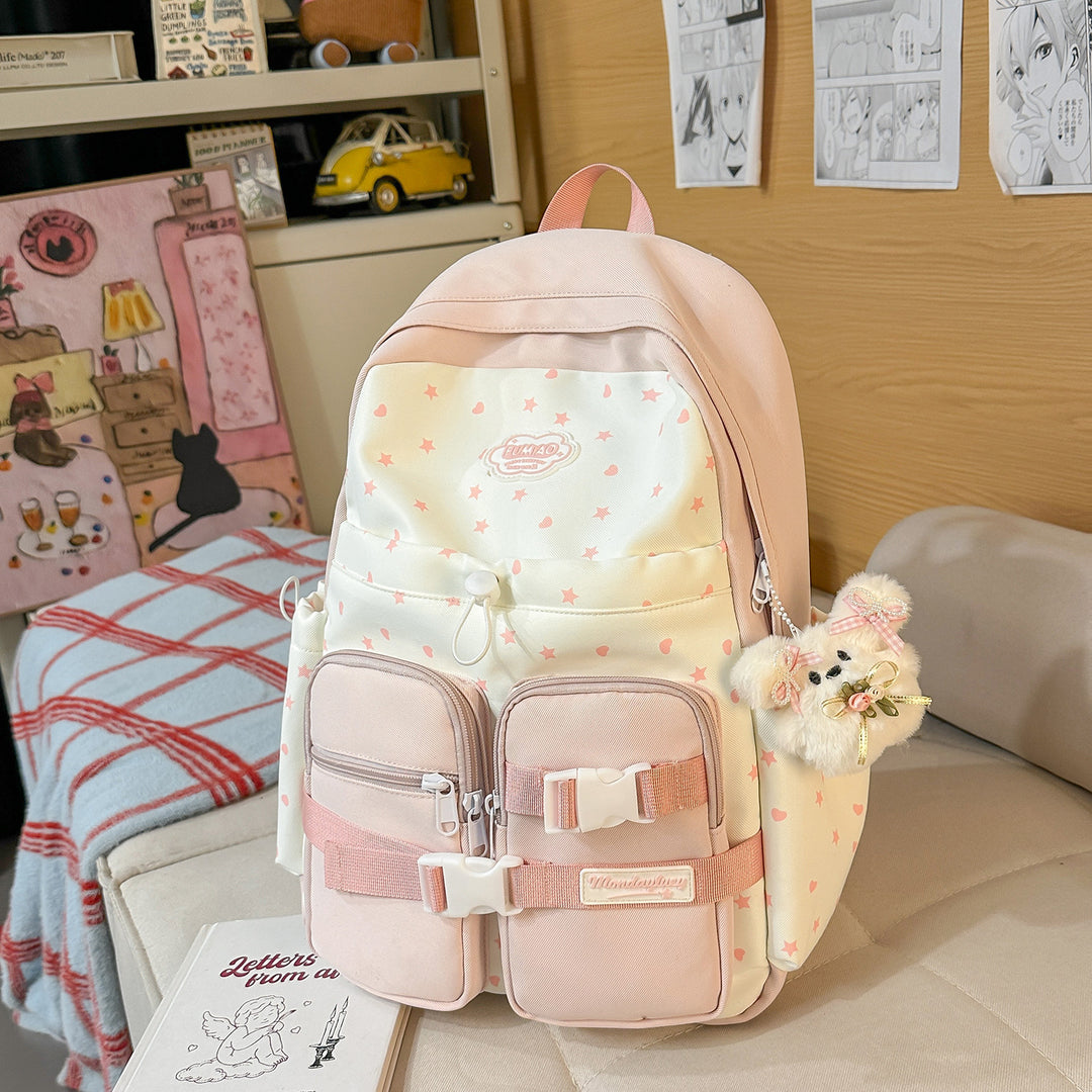 Stylish Star-Patterned Backpack Stornfield