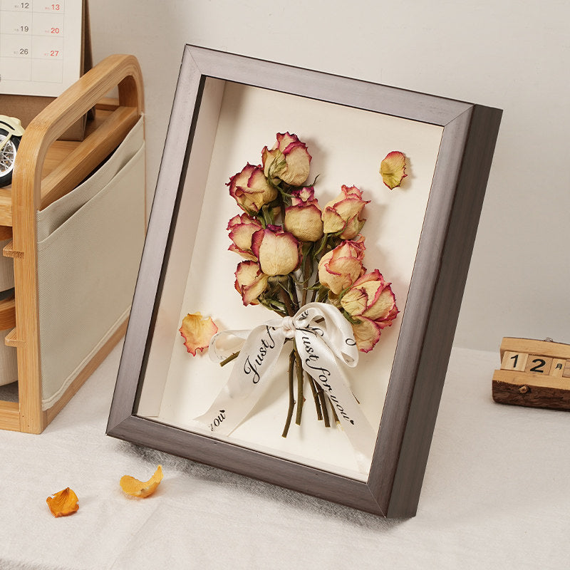 Decorative Framed Dried Flower Art Display