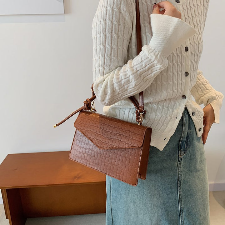 Crocodile-Embossed Handcrafted Crossbody Bag Stornfield