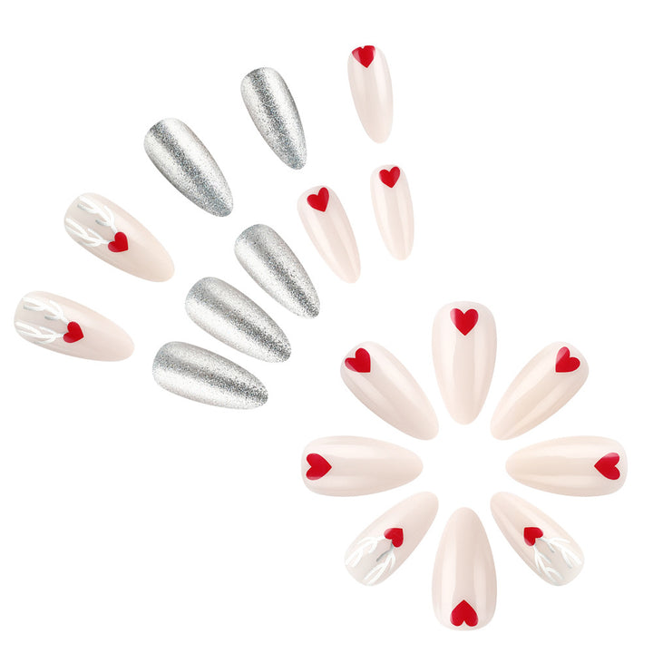 Artistic Holiday-Themed Press-On Nail Set Stornfield