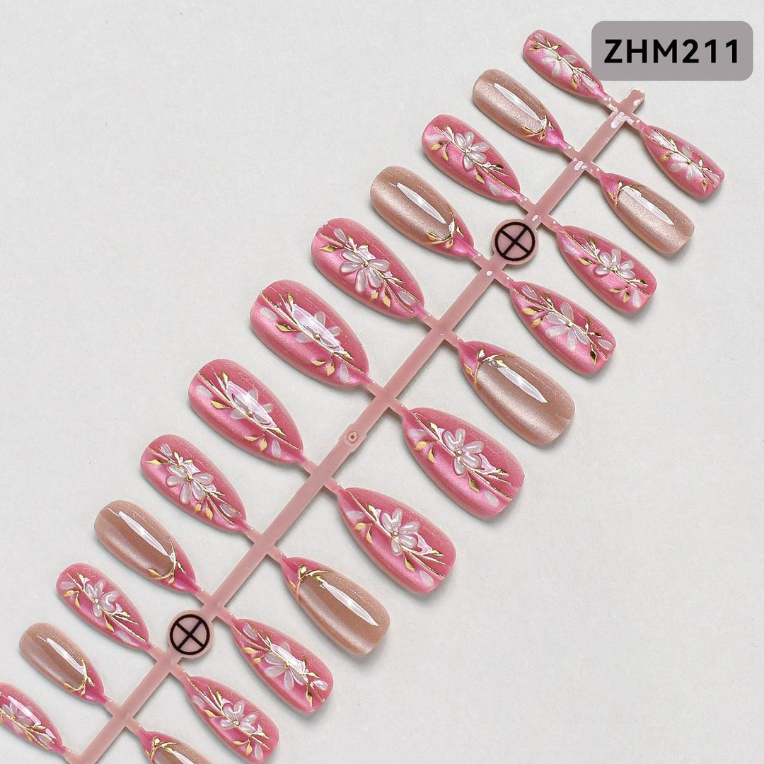 Decorative Press-On Nail Set Stornfield