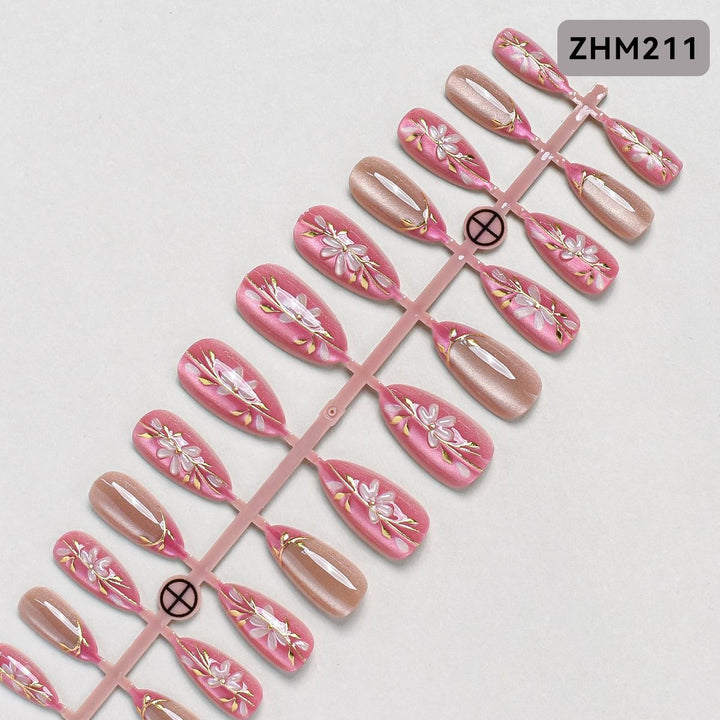Decorative Press-On Nail Set Stornfield