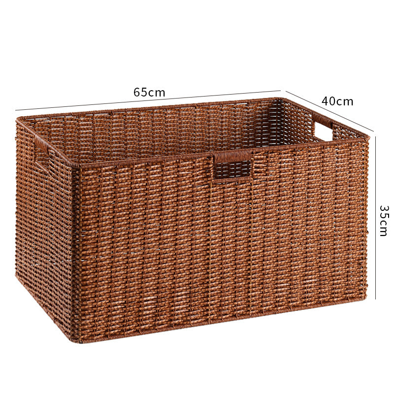 Large Woven Storage Bin with Ergonomic Cutout Handles Stornfield