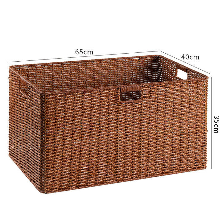 Large Woven Storage Bin with Ergonomic Cutout Handles Stornfield