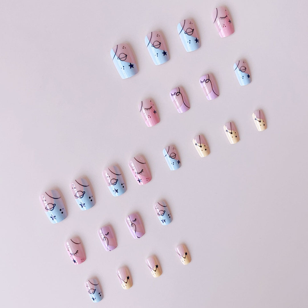 Art nail set with artistic motifs Stornfield